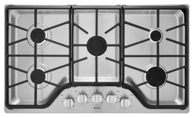 36" 5-Burner Gas Cooktop with Power Burner