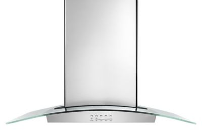 36" Convertible Glass Kitchen Range Hood with Quiet Partner Blower