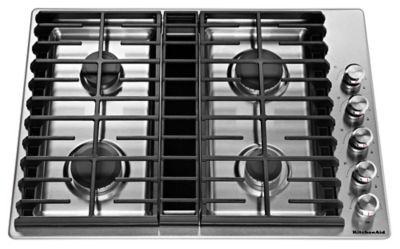 30" 4 Burner Gas Downdraft Cooktop