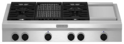 48" Commercial-Style Gas Cooktop