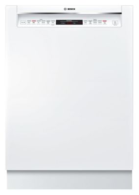 800 Series 24" Recessed Handle Dishwasher - White