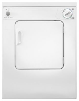 Whirlpool® 3.4 cu.ft. Compact Electric Dryer with AccuDry™ Drying System