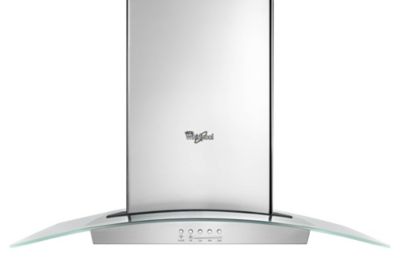 Whirlpool 30" Convertible Glass Kitchen Ventilation Hood with Glass Edge LED Lighting