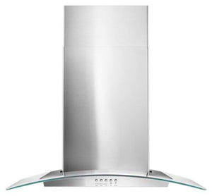30" Concave Glass Wall Mount Range Hood