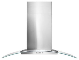 36" Concave Glass Wall Mount Range Hood