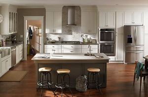 30" Convertible Glass Kitchen Ventilation Hood with Glass Edge LED Lighting