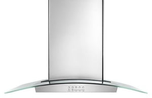 36" Convertible Glass Kitchen Range Hood with Quiet Partner Blower