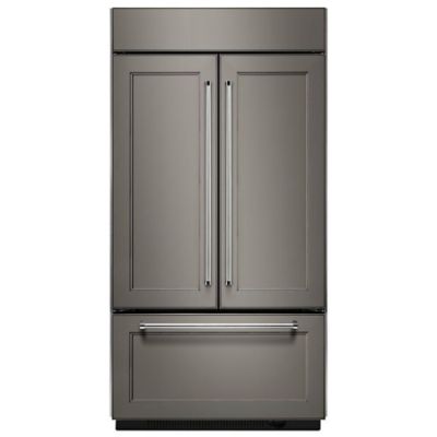24.2 cu. ft. Built-In Panel Ready French Door Refrigerator with Platinum Interior Design