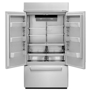24.2 cu. ft. Built-In Panel Ready French Door Refrigerator with Platinum Interior Design