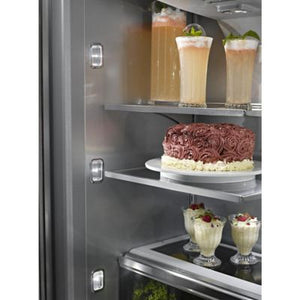 24.2 cu. ft. Built-In Panel Ready French Door Refrigerator with Platinum Interior Design