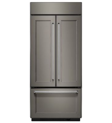 20.8 cu. ft. Built-In Panel Ready French Door Refrigerator with Platinum Interior Design