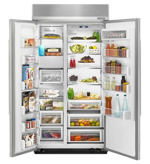 25.5 Cu. Ft 42-Inch Width Built-In Side by Side Refrigerator