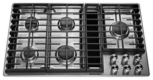 36" 5 Burner Gas Downdraft Cooktop
