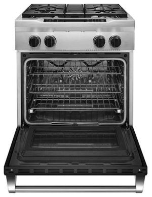 30'' 4-Burner Dual Fuel Freestanding Range