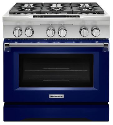 36'' 6-Burner Dual Fuel Freestanding Range, Commercial-Style