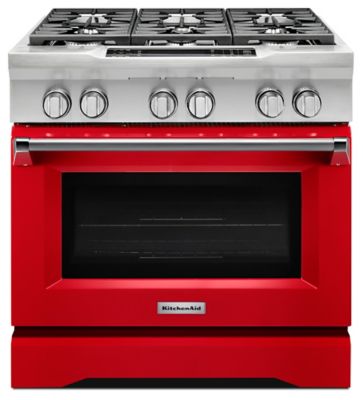 36'' 6-Burner Dual Fuel Freestanding Range, Commercial-Style