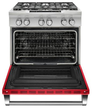36'' 6-Burner Dual Fuel Freestanding Range, Commercial-Style