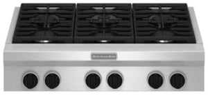 36" Commercial-Style Gas Cooktop