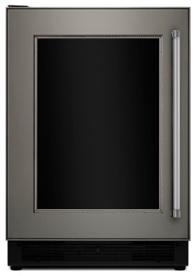 24" Panel Ready Beverage Center with Glass Door