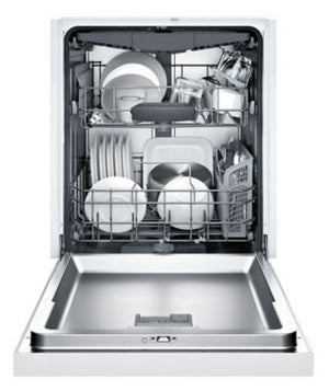 300 Series 24" Recessed Handle Dishwasher - White