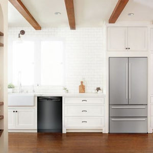 800 Series 24" Recessed Handle Dishwasher - Black