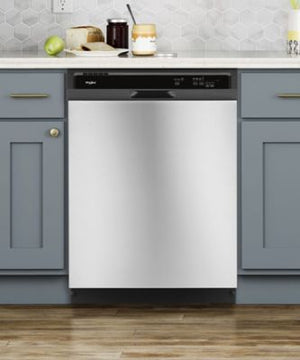 Whirlpool® Heavy-Duty Front Control Built-In Dishwasher with 1-Hour Wash Cycle