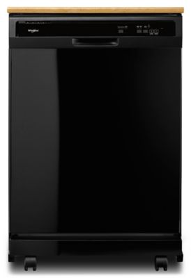 Heavy-Duty Front Control Portable Dishwasher with 1-Hour Wash Cycle