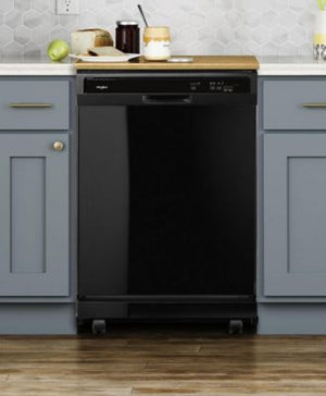Heavy-Duty Front Control Portable Dishwasher with 1-Hour Wash Cycle