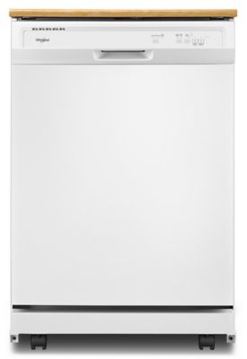 Heavy-Duty Front Control Portable Dishwasher with 1-Hour Wash Cycle