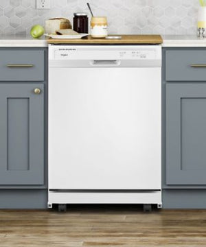 Heavy-Duty Front Control Portable Dishwasher with 1-Hour Wash Cycle