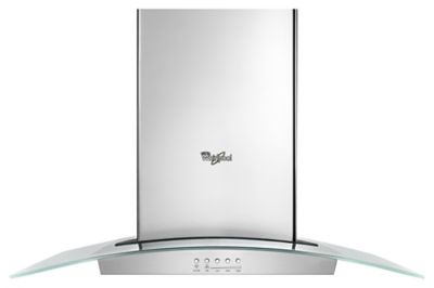 Whirlpool 36" Glass Island Kitchen Hood with Glass Edge LED Lighting