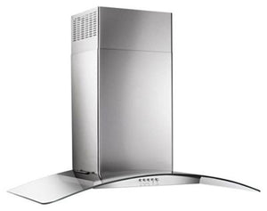 Whirlpool® 36" Concave Glass Wall Mount Range Hood