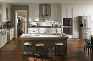 Whirlpool 30" Convertible Glass Kitchen Ventilation Hood with Glass Edge LED Lighting